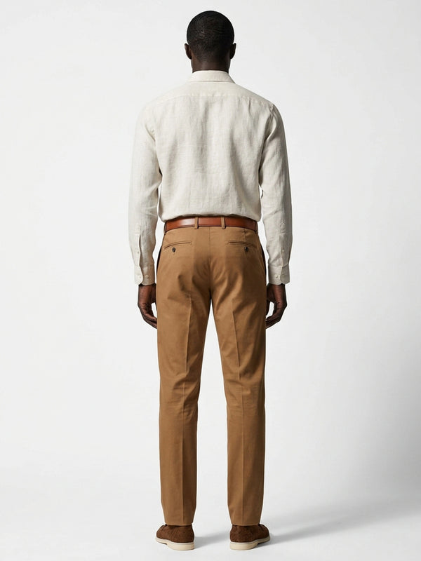 100% Linen Formal Shirt Sand Beige