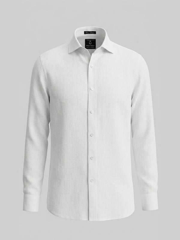 100% Linen White Shirt