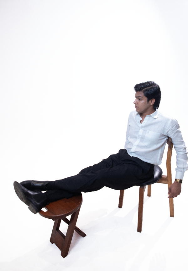 100% Linen Formal Shirt Sky Blue