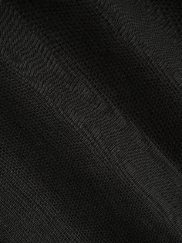 100% Linen Shirt Black