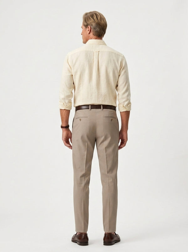 100% Linen Formal Shirt Ivory