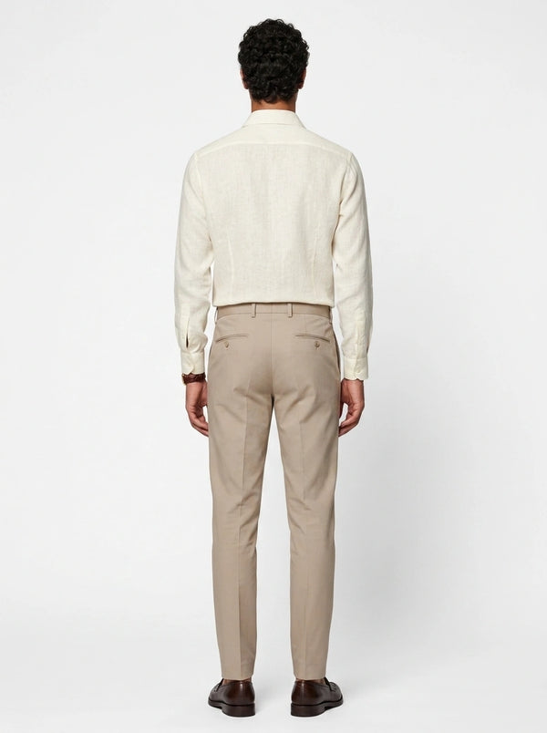 100% Linen Formal Shirt Ivory
