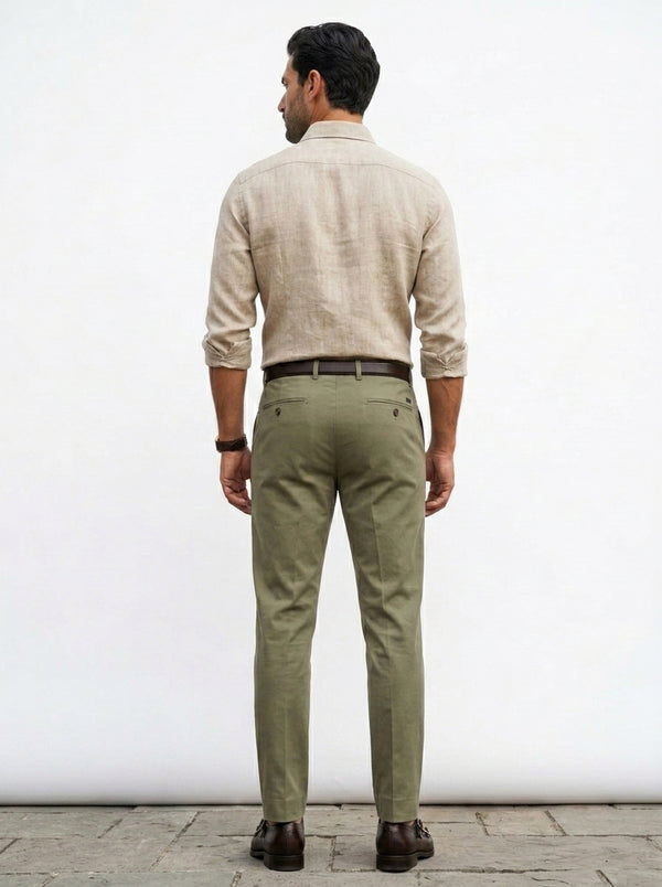 100% Linen Formal Shirt Camel Beige