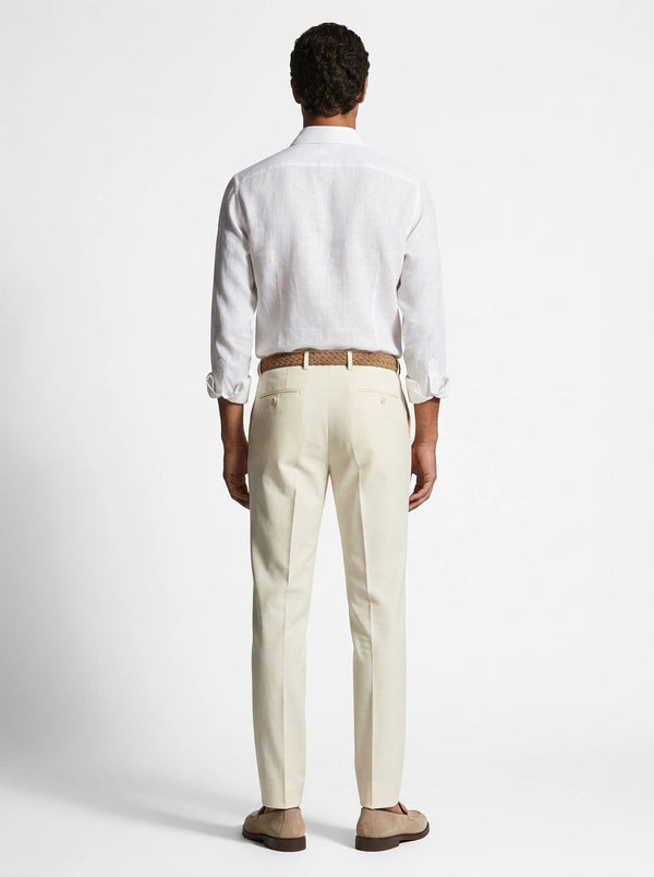 100% Linen Formal Shirt White