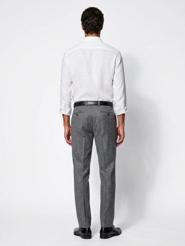 White Linen Formal Shirt