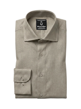 100% Linen Casual Shirt Camel Beige