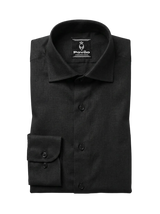 100% Linen Casual Shirt Jet Black