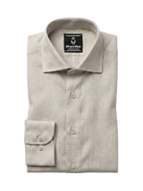 100% Linen Casual Shirt Sand Beige