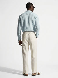 Aero Luxe™ Linen Casual Shirt Sky Blue