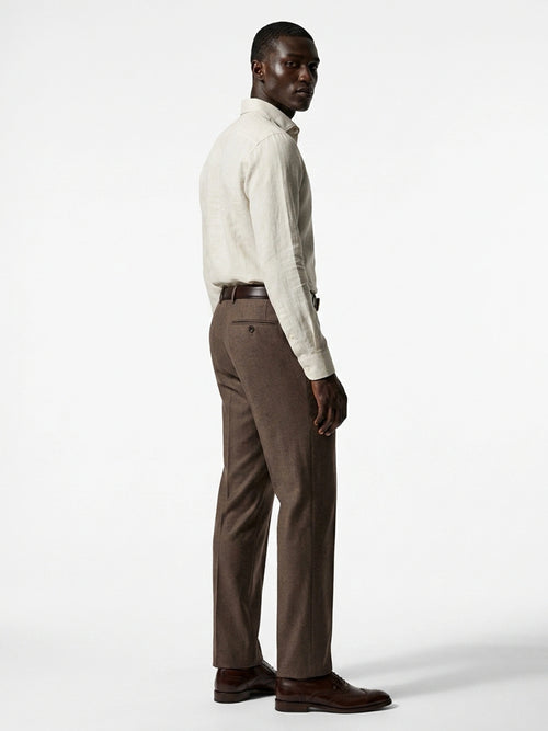 Sand Linen Cut-Away Shirt