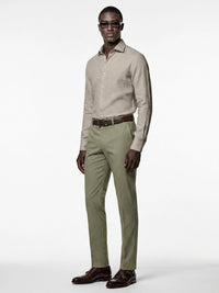 100% Linen Natural Dark Shirt