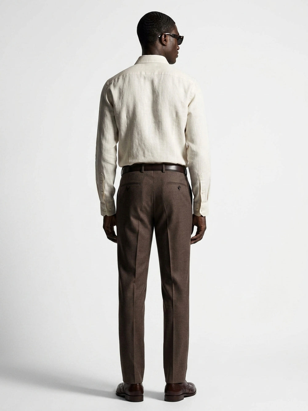 Sand Linen Cut-Away Shirt
