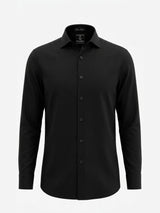 100% Linen Jet Black Shirt