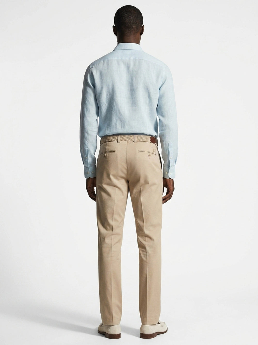 Sky Blue Linen Cut-Away Shirt