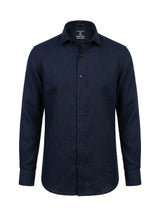 100% Linen Navy Blue Shirt