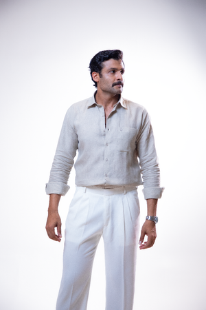 100% Linen Formal Shirt Camel Beige