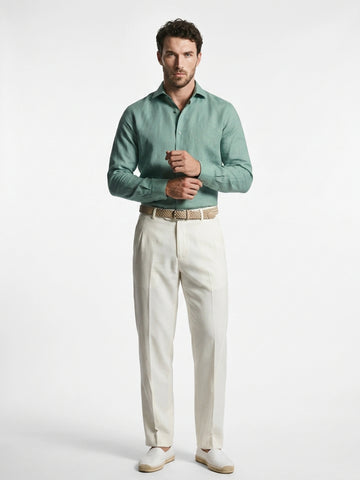 Mint Linen Formal Shirt