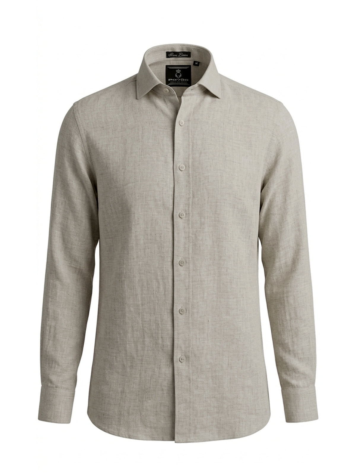 100% Linen Formal Shirt Camel Beige
