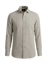 100% Linen Natural Dark Shirt
