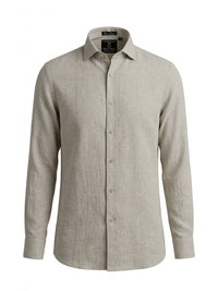 100% Linen Formal Shirt Camel Beige