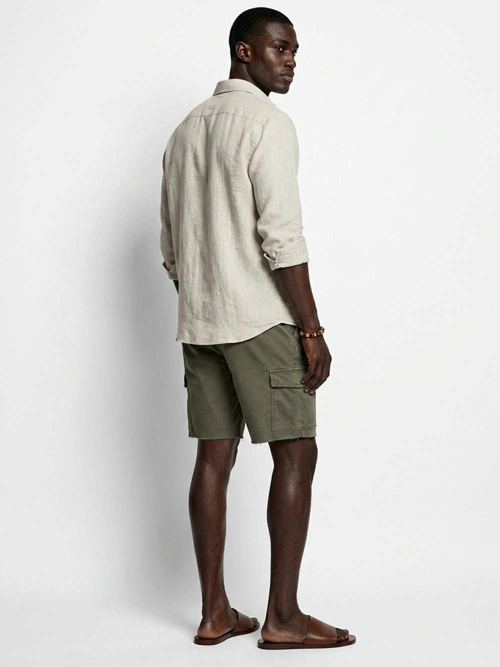 Sand Linen Casual Shirt