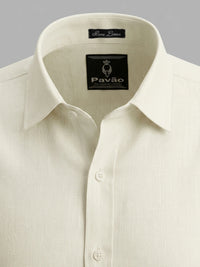 100% Linen Ivory Shirt