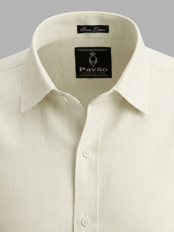 100% Linen Ivory Shirt