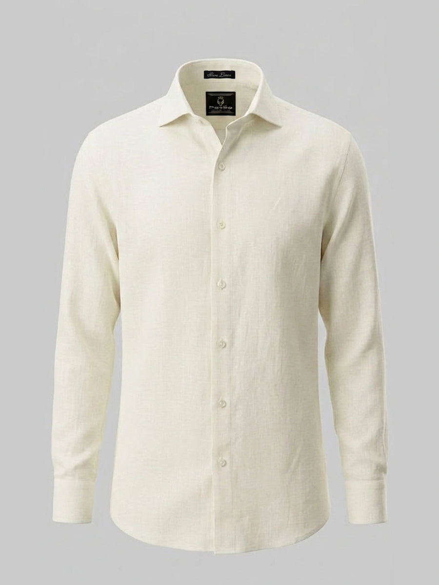 100% Linen Ivory Shirt