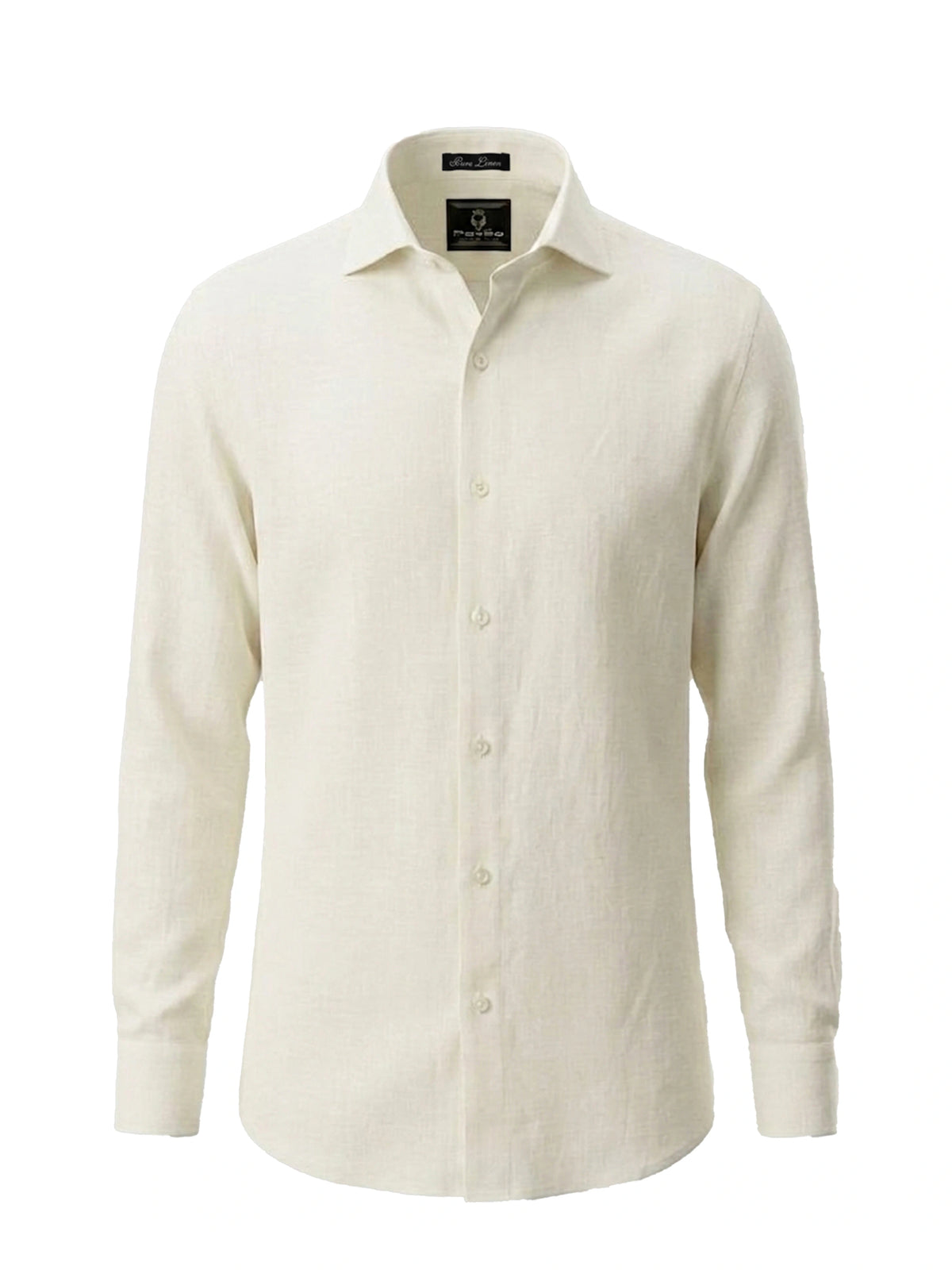 100% Linen Formal Shirt Ivory