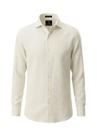 100% Linen Formal Shirt Ivory