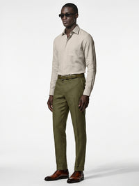 100% Linen Formal Shirt Camel Beige