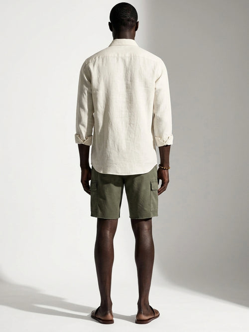 Sand Linen Casual Shirt