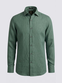 100% Linen Mint Green Shirt