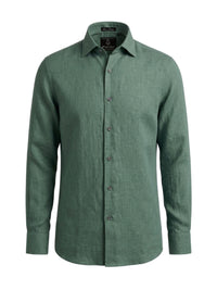 100% Linen Formal Shirt Mint Green