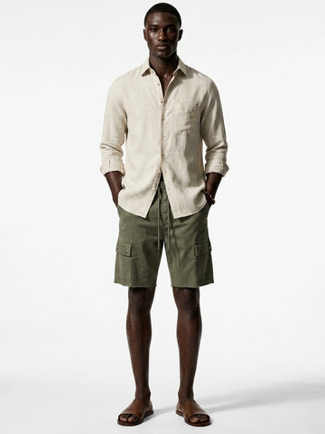 Sand Linen Casual Shirt