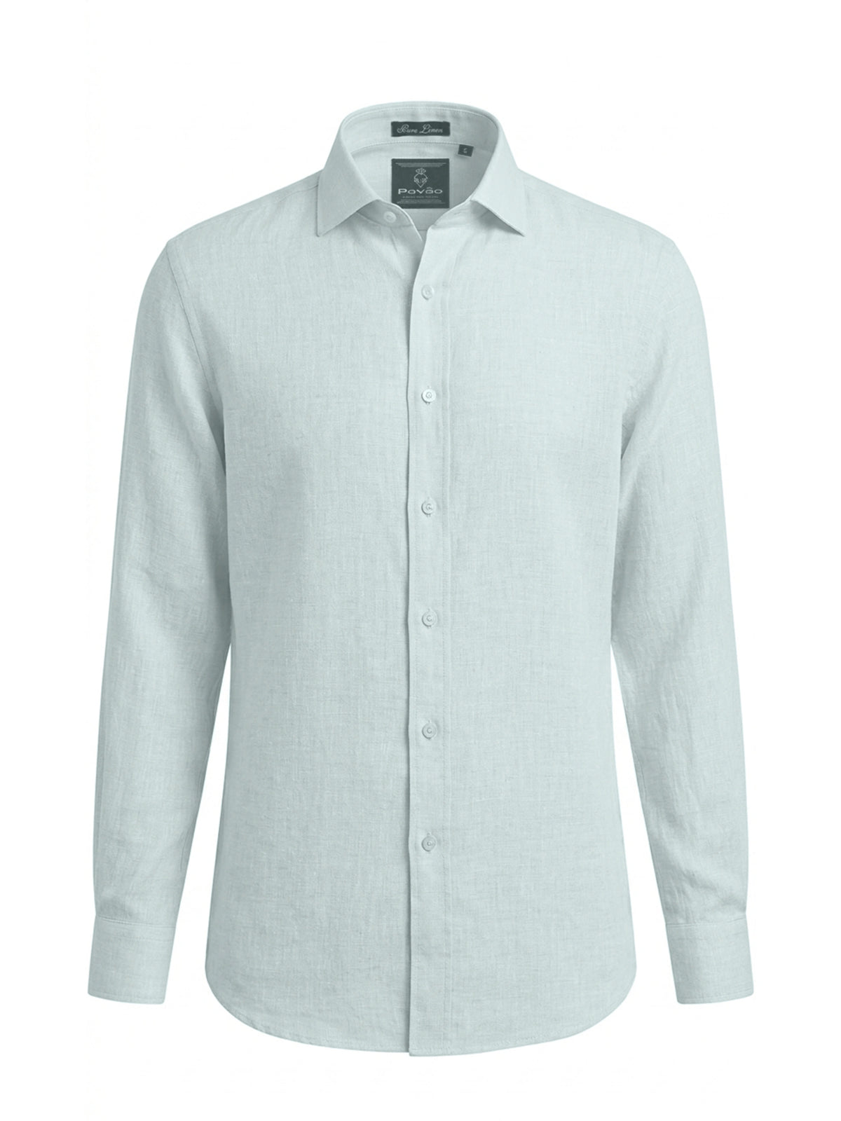 100% Linen Formal Shirt Sky Blue