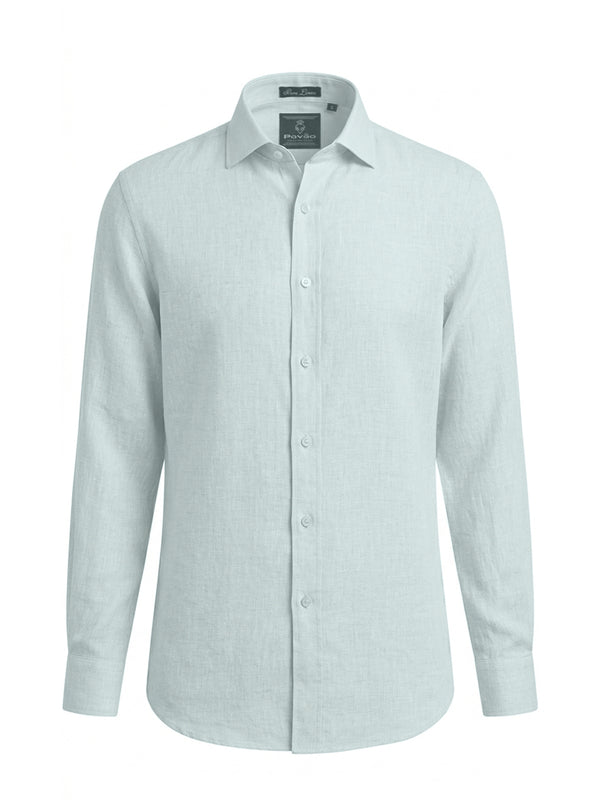 100% Linen Formal Shirt Sky Blue