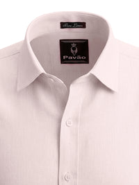 100% Linen Formal Shirt Blush Pink