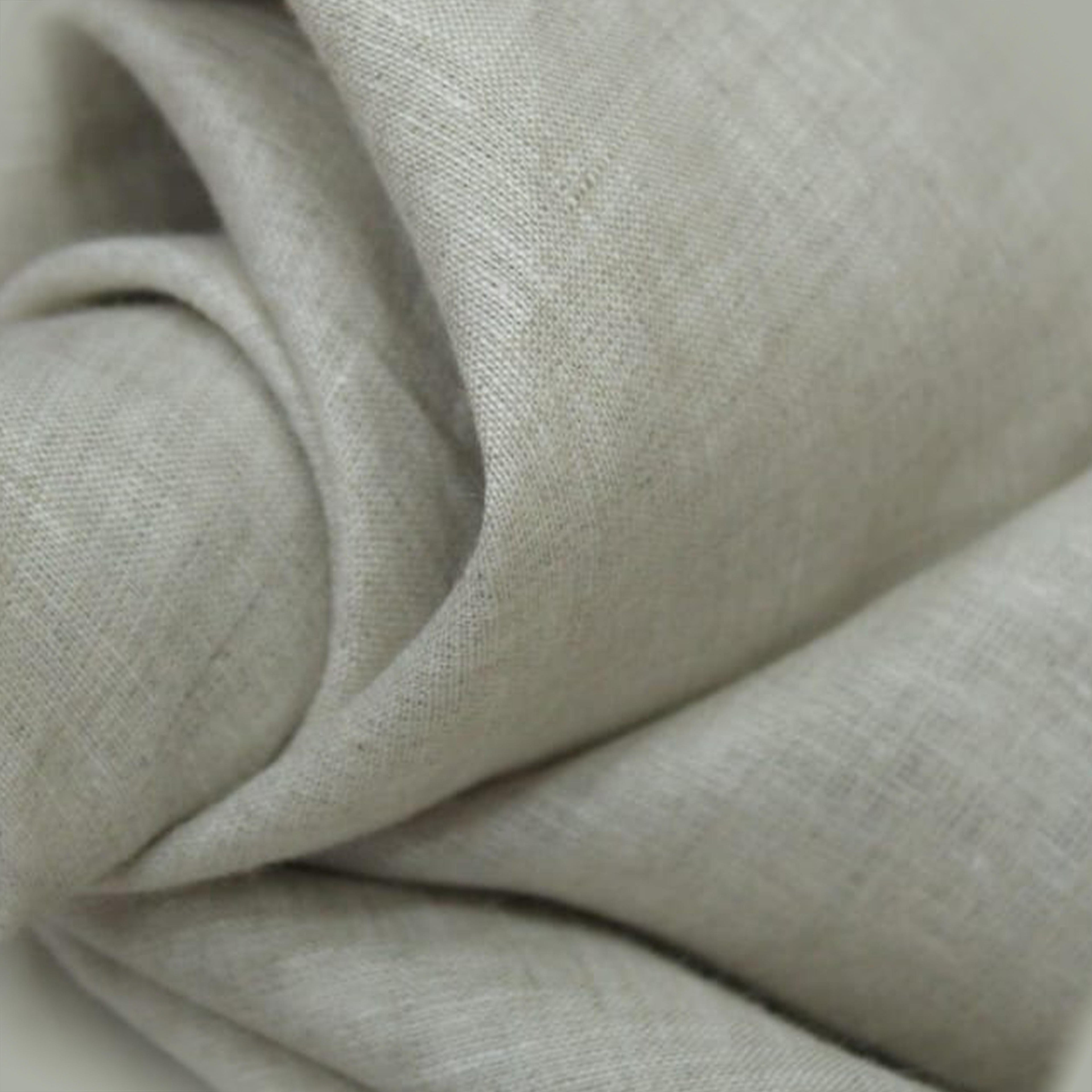 Long Collar Formal Linen Shirt With Pocket Natural Light