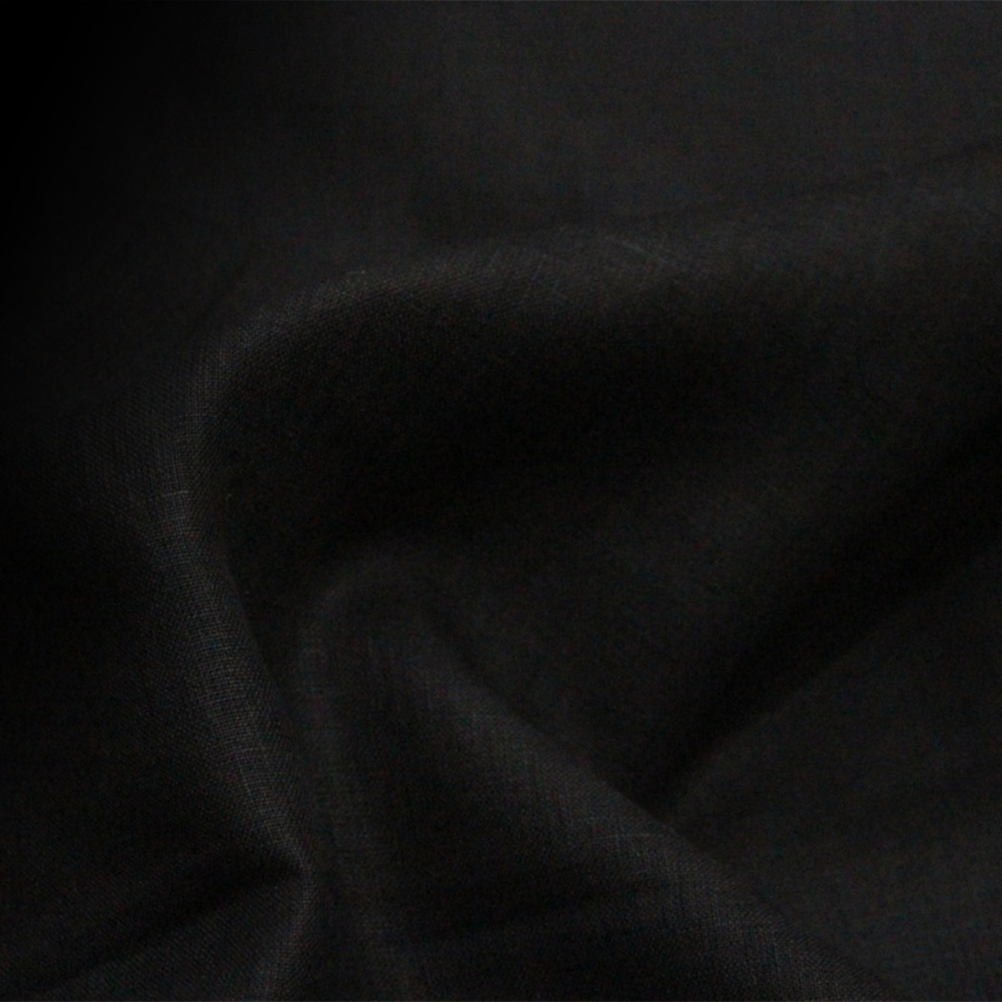 Close-up of dark Linen fabric texture