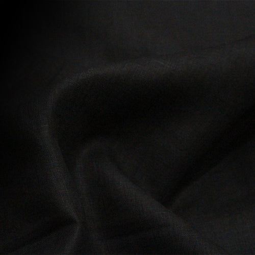 Close-up of dark Linen fabric texture