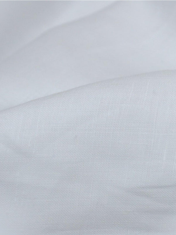 100% Linen Formal Shirt White