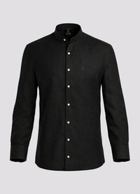 100% Linen Shirt Black