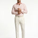 Blush Pink Linen Cut-Away Shirt