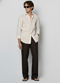 100% Linen Shirt Biege