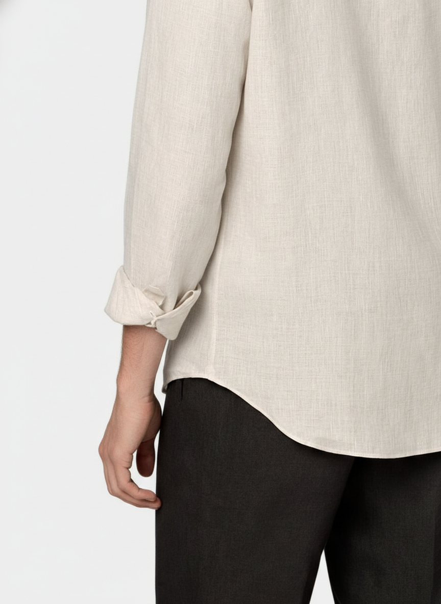 100% Linen Shirt Biege