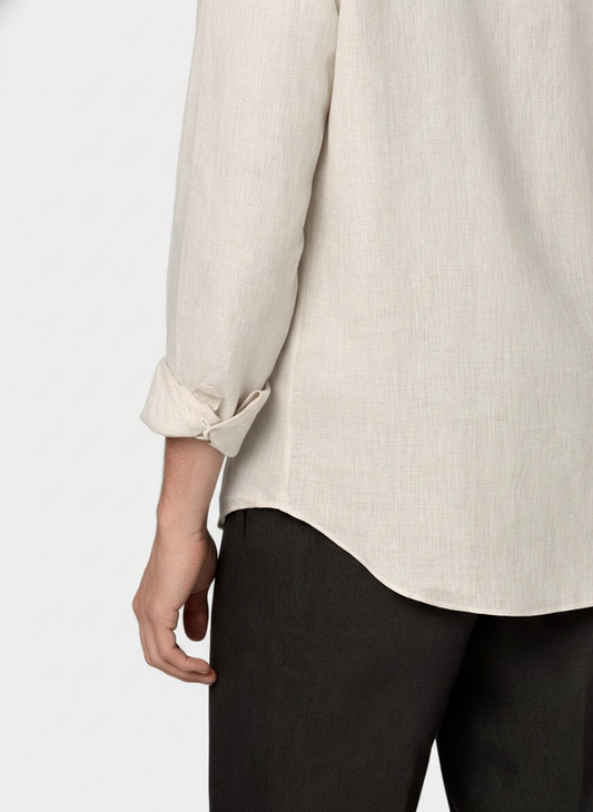 100% Linen Shirt Biege