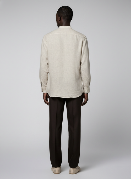 100% Linen Kurta Biege