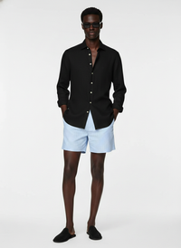 100% Linen Shirt Black