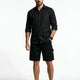 Jet Black Linen Casual Shirt